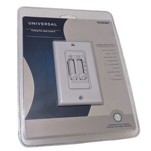 Harbor Breeze - Universal Ceiling Fan & Light Wall Control 0745362 New
